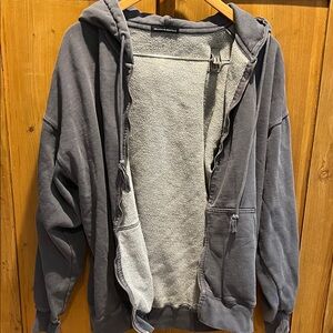 Gray Hoodie Sweater by brandy melville